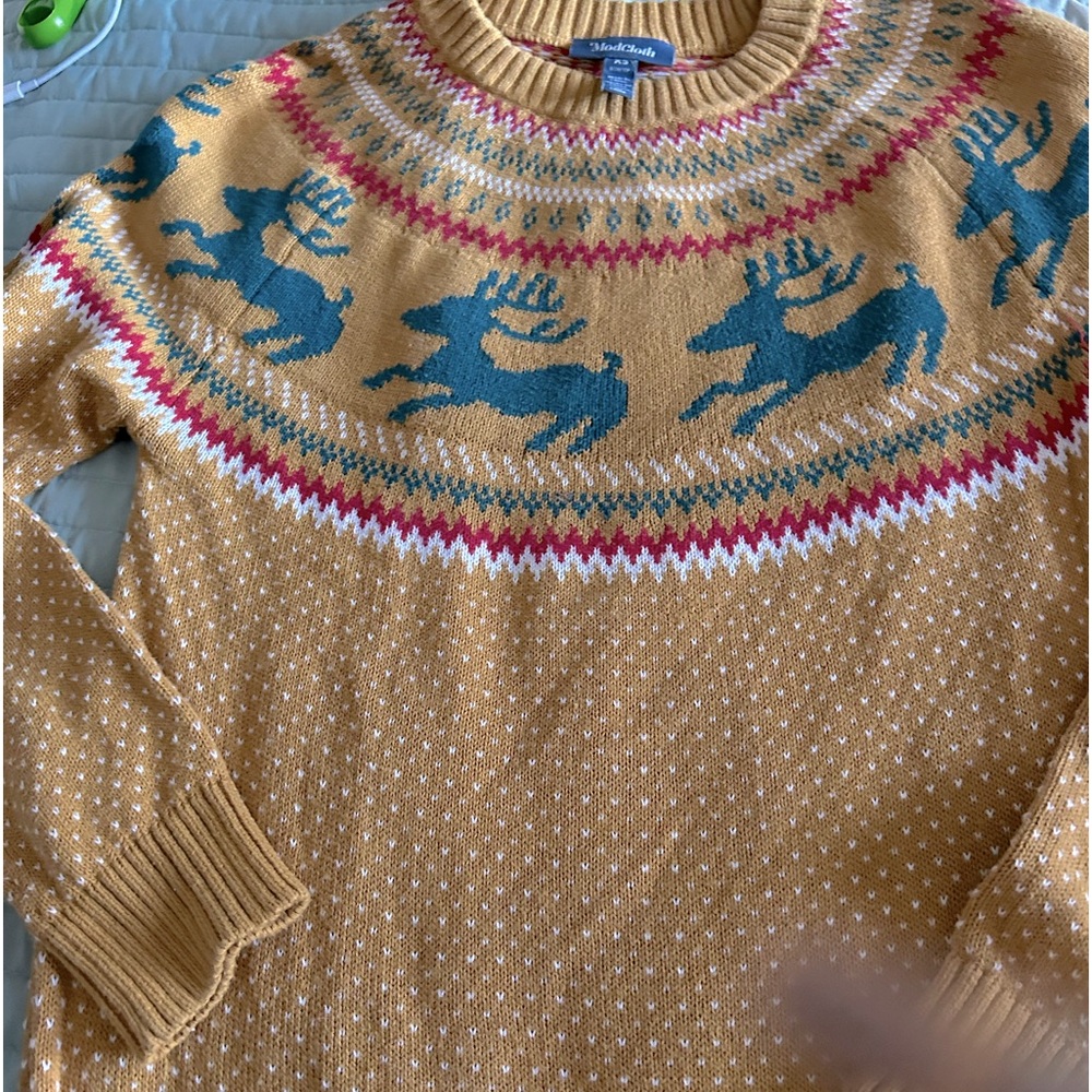 MODCLOTH Reindeer Christmas Sweater 🎄